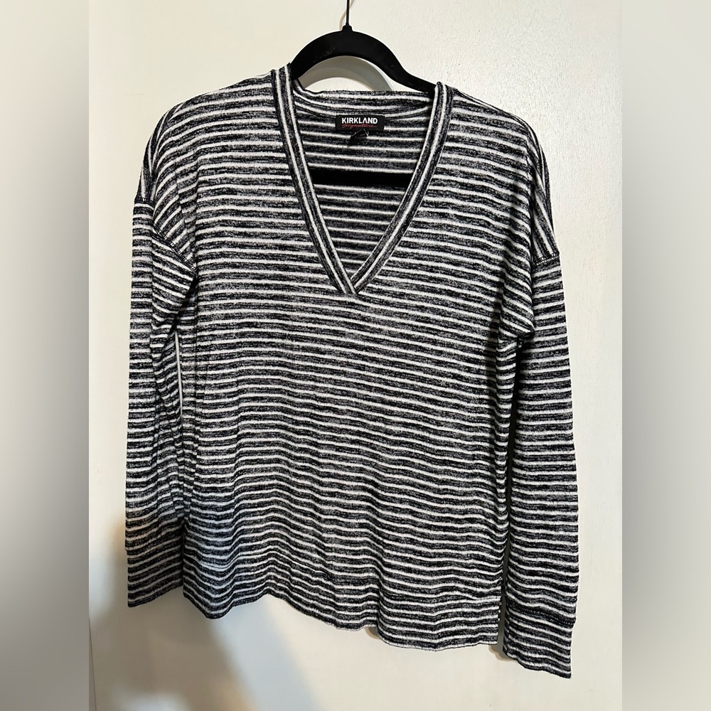 Kirkland Signature Monochrome Striped Top